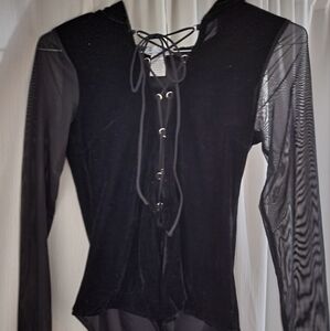 I Heart Raves Black Bodysuit